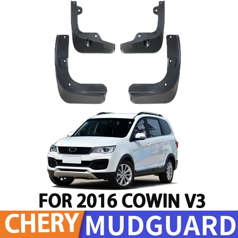 For 2016 Chery Kaiyi V3 COWIN Car Tire Fender Splash Guard Front and Rear Wheel Fenders