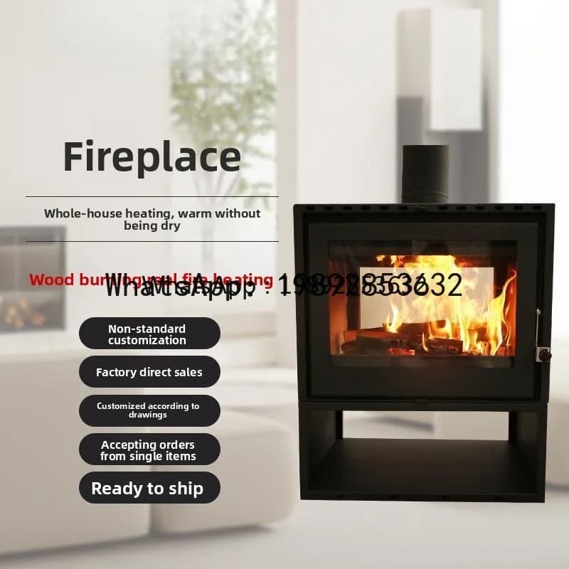 Z1  Carbon Steel Wood-Burning Fireplace for Home Use, B&B, Villa, Living Room Heater, Outdoor Heating Stove