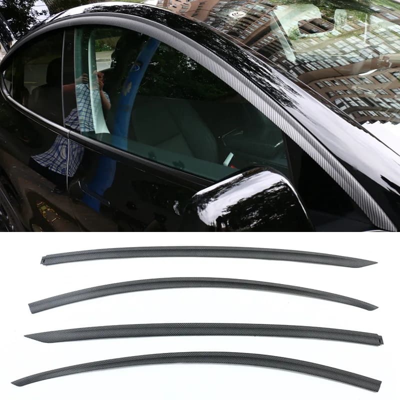 New Rain Shine Shield Window Trim Strips for Model Y Car Exterior Accessories Modification-Rain Eyebrow Rain Shield