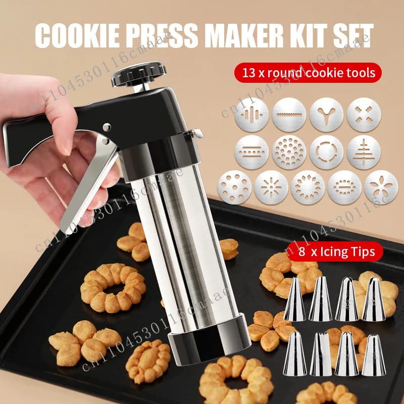 Baking Tools Extrusion Biscuit Machine Cream Piping Nozzle Household Set Die