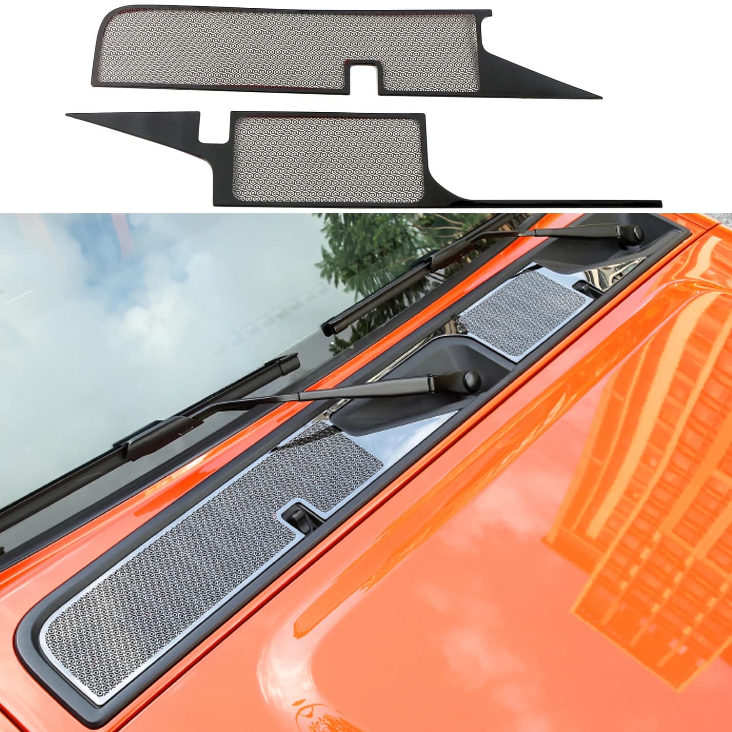 For GWM Tank 300 2020-2024 Wiper Grille Model Cover Vent Cover Decorative Trim Car-Styling Exterior Parts Accessories