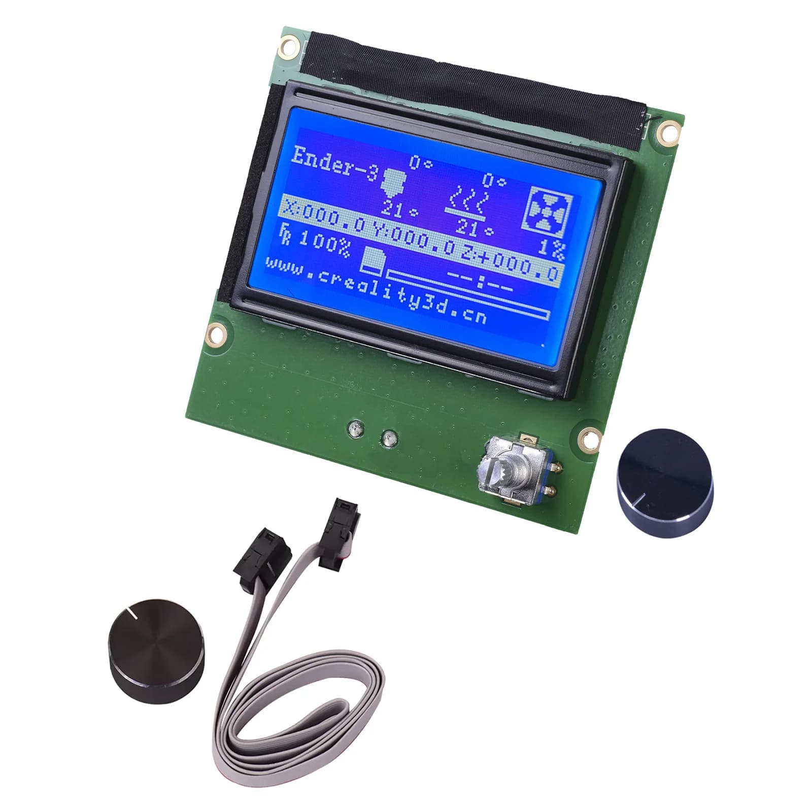 1 Set For Creality Ender 3D Printer LCD Display Screen With Cable Replacement For Creality Ender 3/3 Pro 3D Printer Accessories