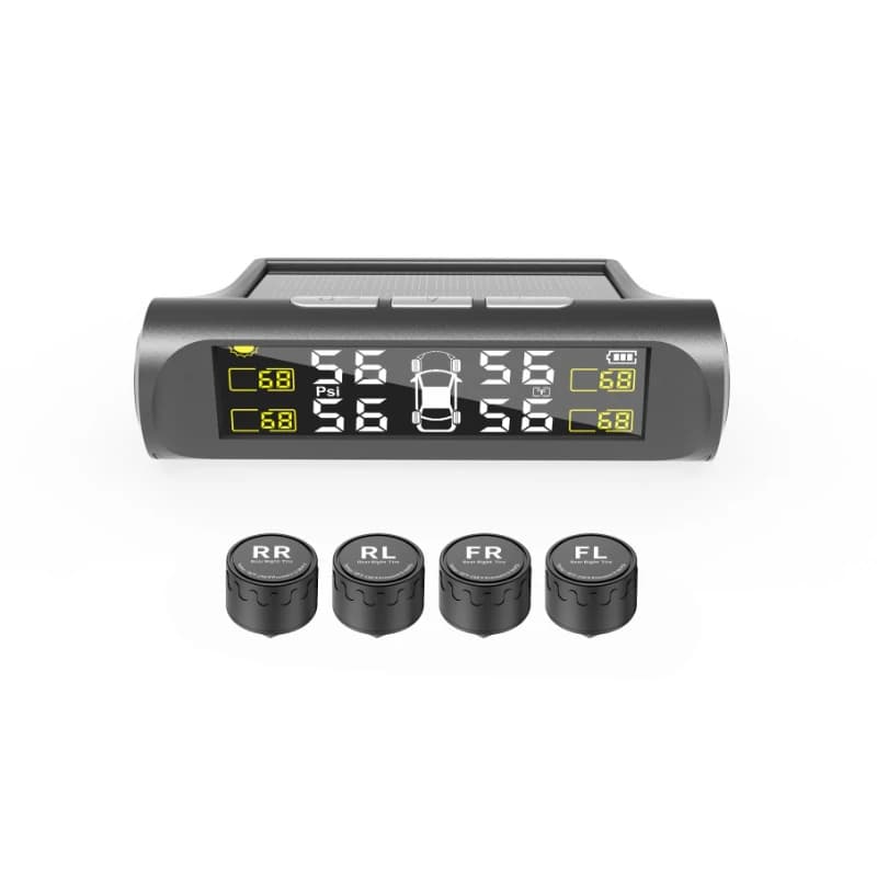 Tire Pressure Monitoring System High Precision Solar Tire Pressure Monitor Tire Pressure Wireless Device Intelligent