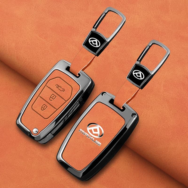 Zinc Alloy Car Key Case Cover for SAIC MAXUS T60 Smart Remote Keyless Auto Protect Shell Fob Skin Holder Accessories