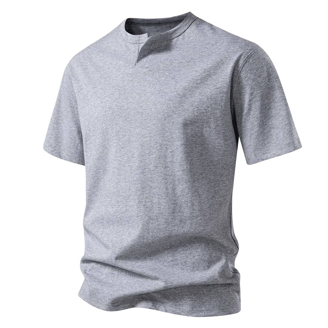 Happyjeffery Men Summer T-shirts Short Sleeve Tops Casual Tees Shirts V Neck Collar Solid Cotton T Shirt Tshirts T05