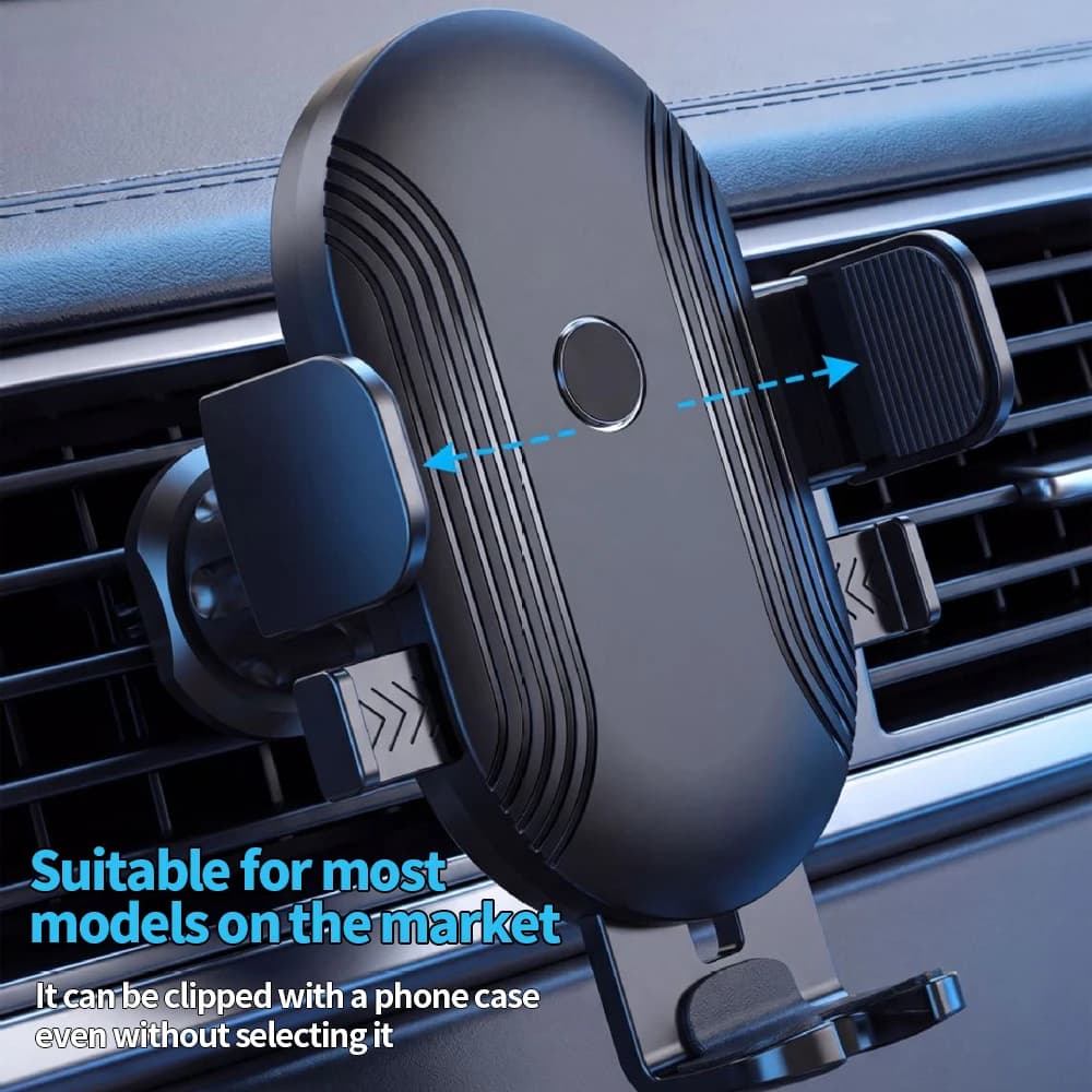 Car Phone Holder Air Vent 360° Rotation Anti Shake Phone Bracket- Automatic Gravity Universal Holder for Air Outlet Navigation