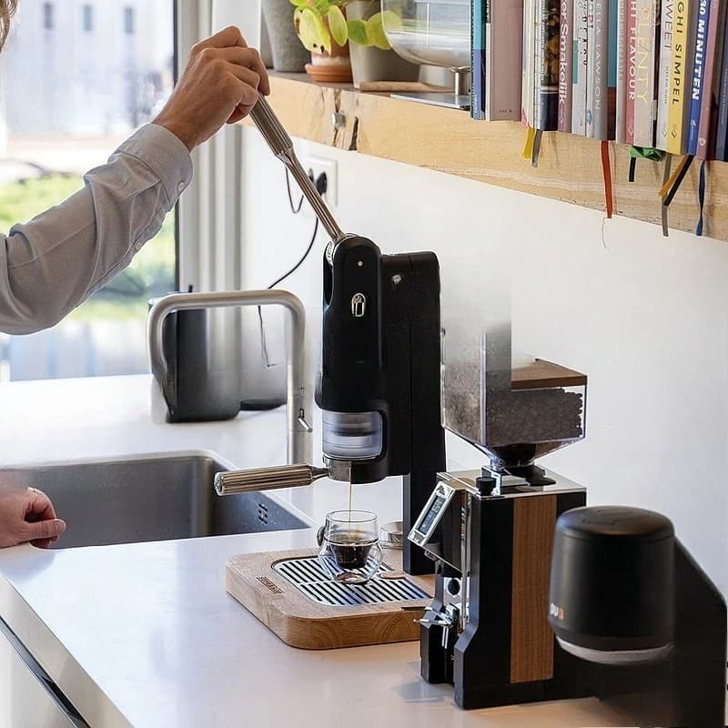 Hand pressure coffee machine, manual pull bar variable pressure espresso coffee machine
