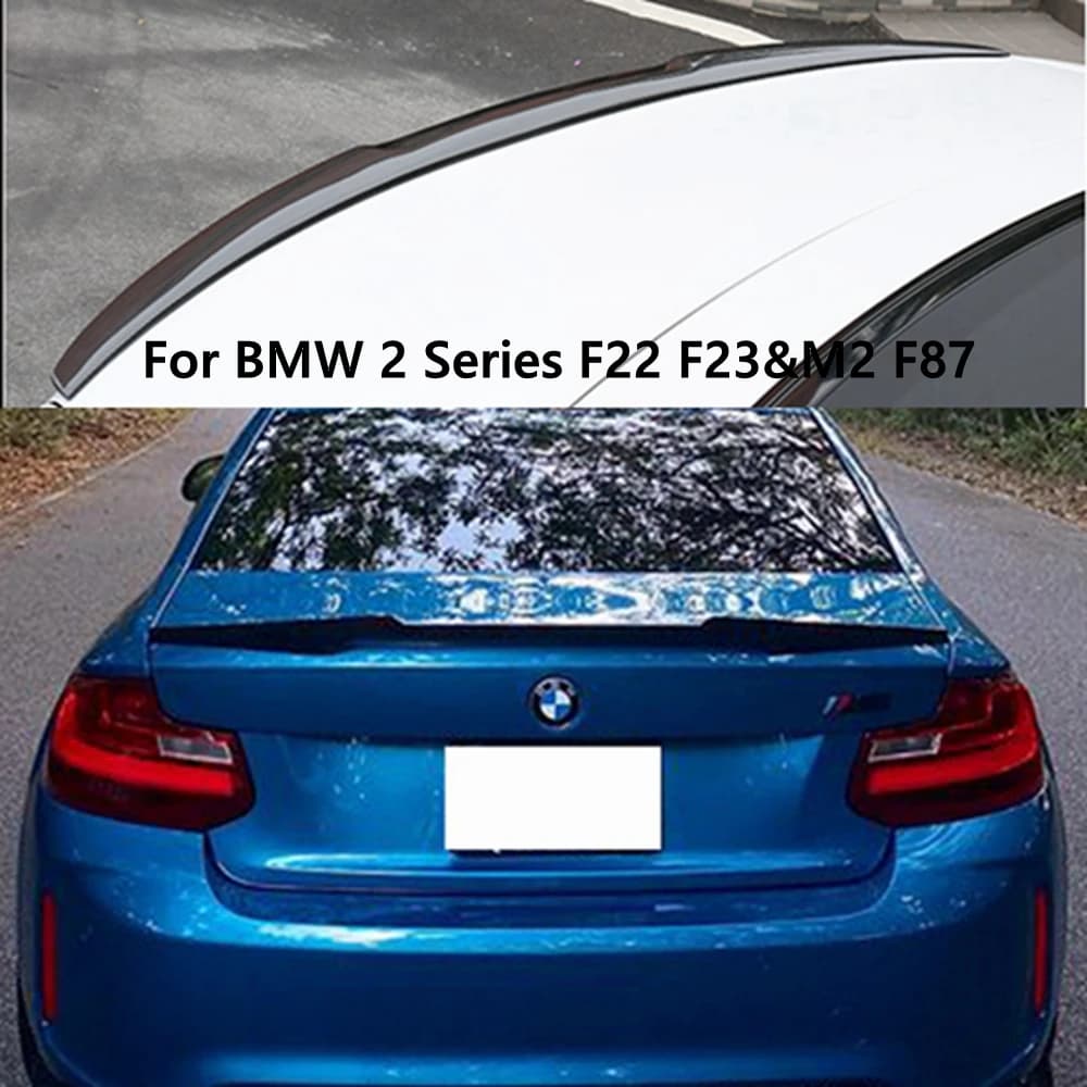 For BMW 2 Series F22 F23&M2 F87 MM4 Style Carbon fiber Rear Spoiler Trunk wing 2014-2020 FRP Forged carbon