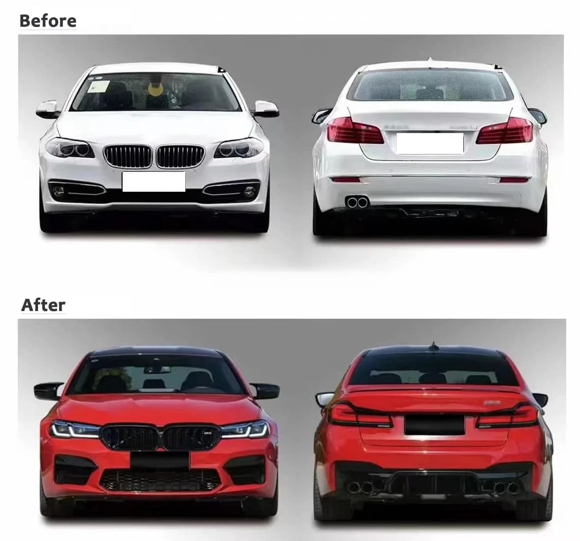 Body Kit for BMW 5 Series F10 F18 to 2024 G30 F90 M5 Automotive Parts Front Bumper Rear Bumper Side Skirt Body Parts Bumper Kit