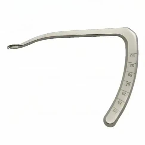 Positioning Hook All-Inside 128mm Width 50-80° Marked Stainless Steel Orthopedic Surgical Tool ACL Reconstruction