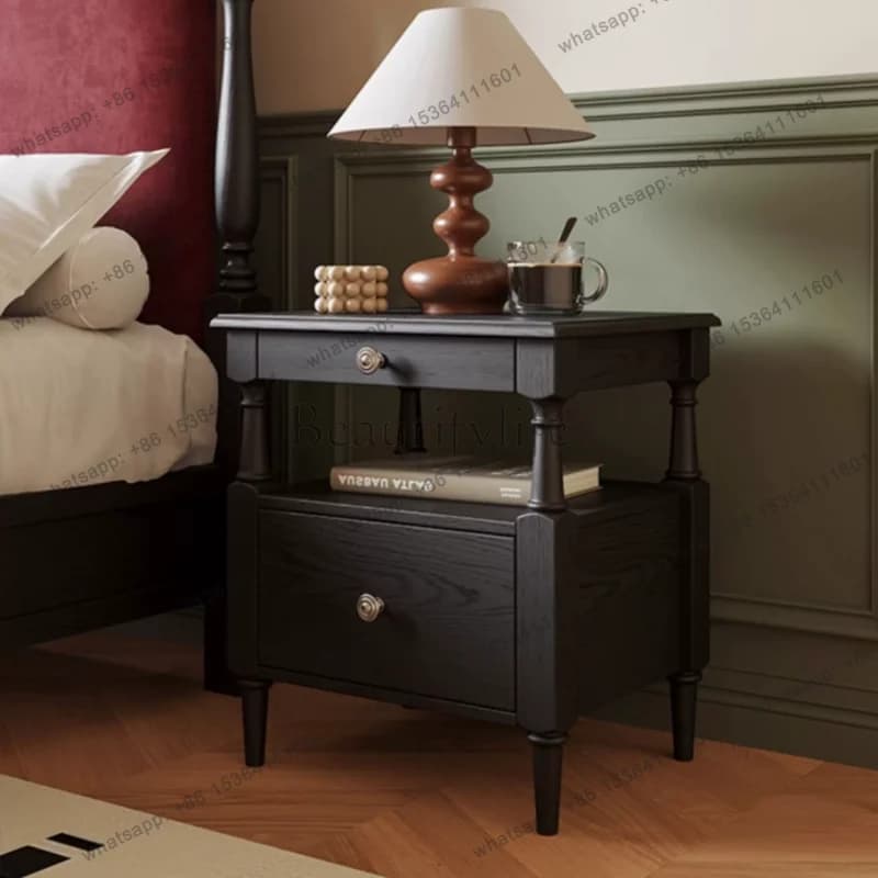 Luxury Modern Nightstand Premium Vintage Beauty French Nightstand Drawers Storage Cajones De Dormitorio Bedroom Furniture