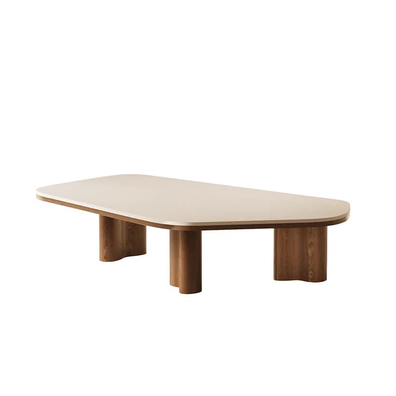 minimalist rock slab solid wood sofa coffee table living room household small apartment small table light luxury