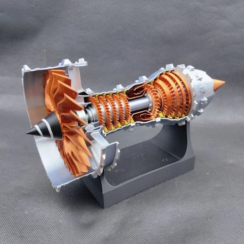 Aviation turbofan engine model electric handmade aircraft engine ornament