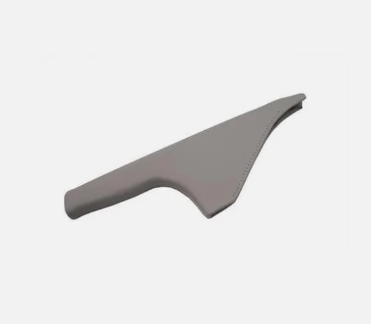 Premium Grade Grey Leather Grey Stitching Hand Brake Cover For VW MK4 Golf Jetta Bora 1.8T