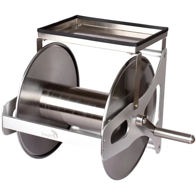 High-Pressure Landscape Hose Reel Hose Cart Hose Winder Stainless Steel Water Hose Storage Rack Watering Garden Hose