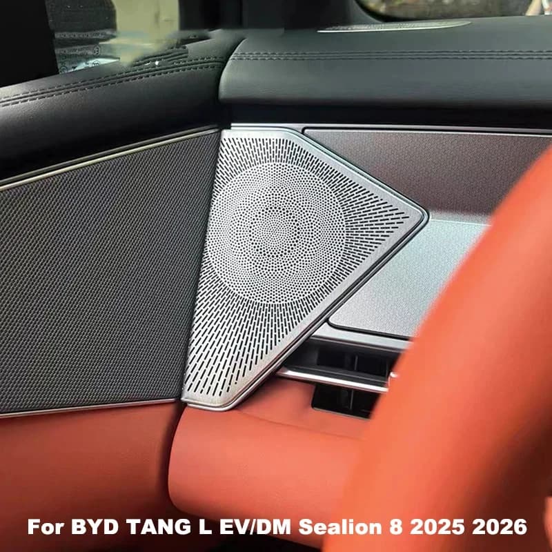 For BYD TANG L EV/DM Sealion 8 2025 2026 Car Dashboard Left Right Speaker Cover Interior Anti-dust Protection Shell Accessories
