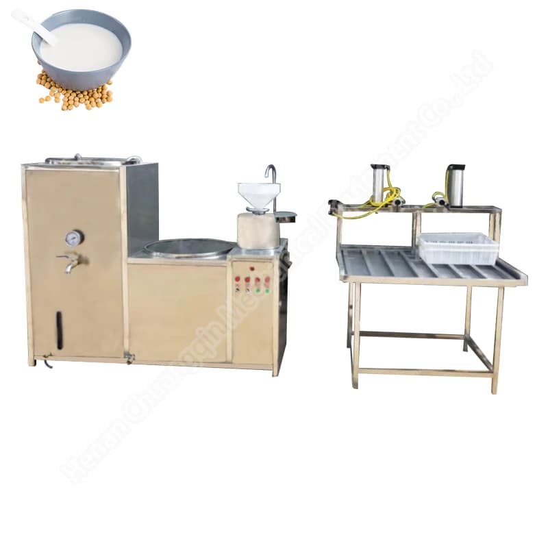 Small Soy Milk Making Machine Factory Bean Curd And Soy Milk Making Machine Automatic Soybean Tofu Manufacturing Machine