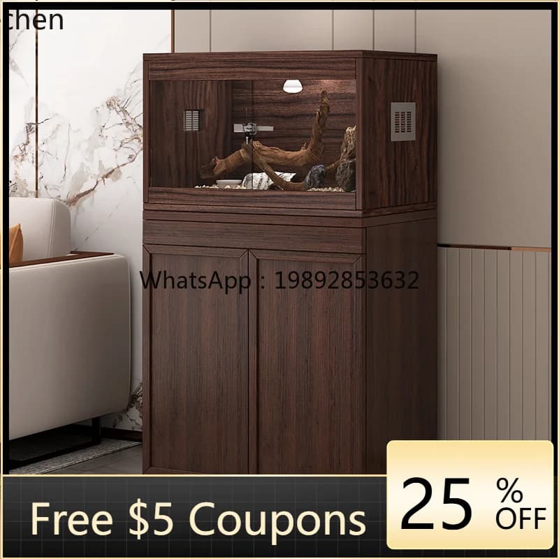 YGG fish tank bottom cabinet solid wood placement cabinet load-bearing bracket base household partition cabinet stream fish tank