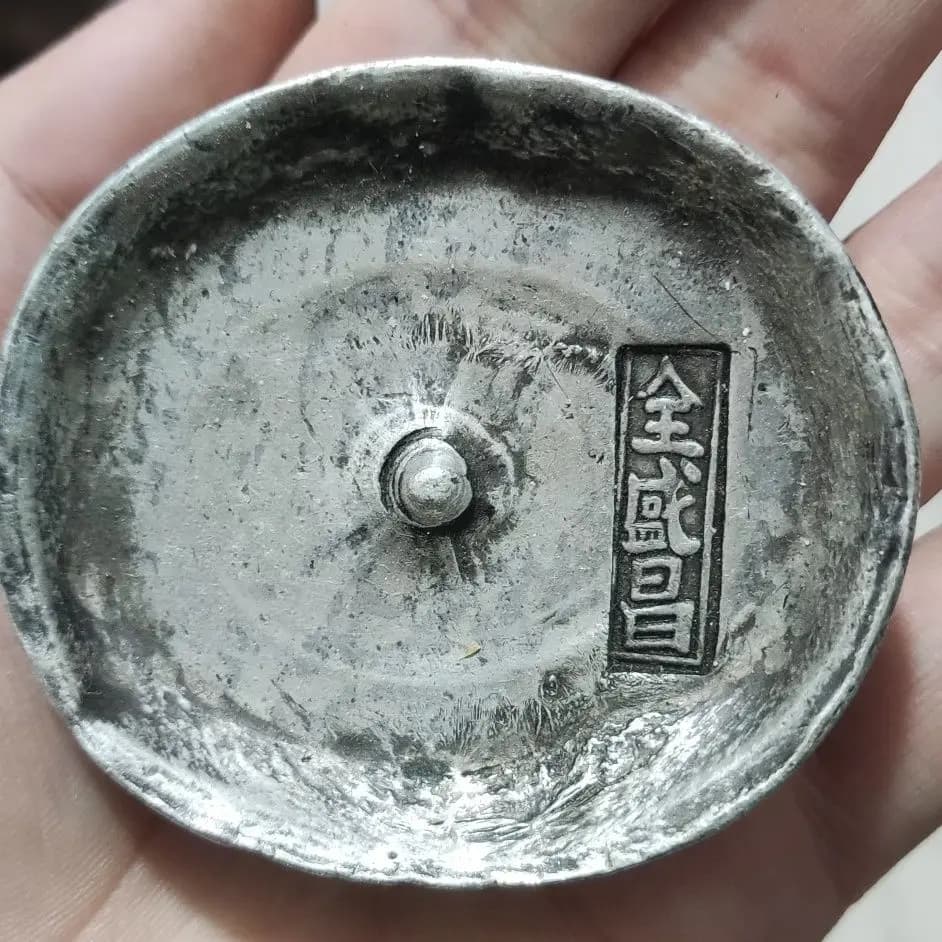 Silver ingot round ingot honeycomb collection ornament official lucky town house