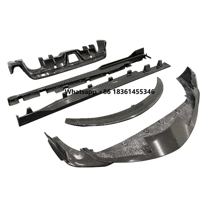A90 Carbon Fiber Body Kit ( Set) Rear Diffuser Front Lip Side Skirts Spoiler CAR KITSCFit