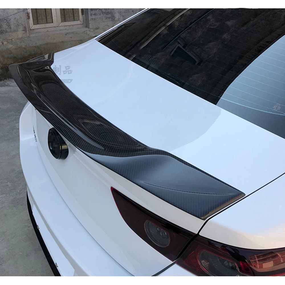 For Mazda 3 Axela 2020-2021 R Style Carbon fiber FRP Rear Spoiler Trunk wing