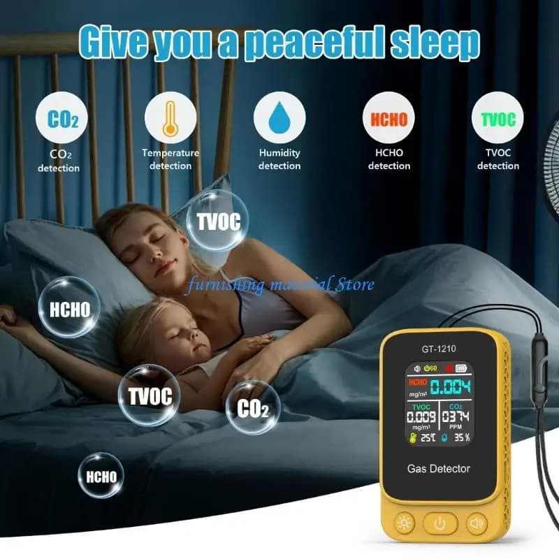 Y5GD Combustible Gas Alarm Sensors With LCD Display Easy Installation Home Safety