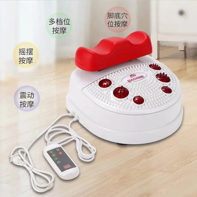 Leg massage vibrator, heated electric foot therapy machine, mini foot sole swing foot therapy machine
