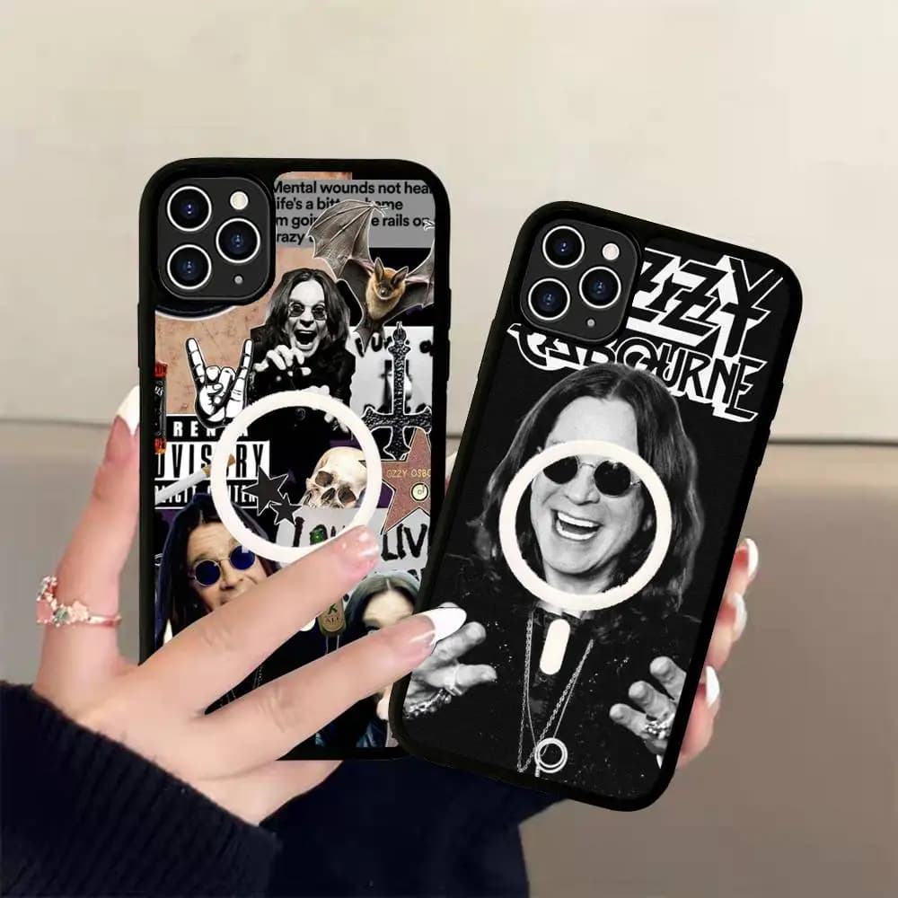 Rock Singer Ozzy Osbourne Phone Case For IPhone 17 Air 16 15 14 13 12 11 Pro Max Plus For Magsafe Wireless Charge Cover