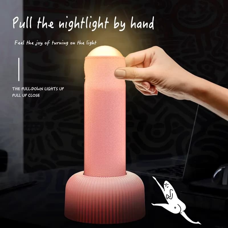 Hand-held nightlight charging creative bedroom bedside lighting atmosphere Lu lamp desktop funny birthday gift.