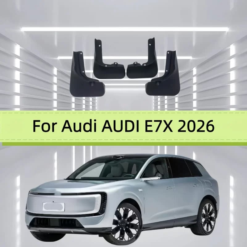 Mud Flaps For Audi AUDI E7X 2026 4Pcs Front Rear Splash Guards PP Material Car Fender Mudguards Auto