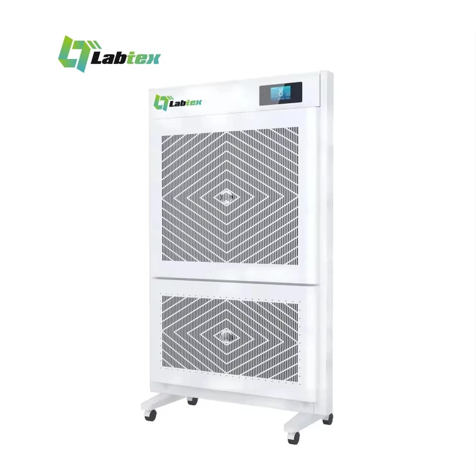 LABTEX Portable air Purifier Hepa Filter 1000cm3/h Filter air Purifier with 3 Adjustable Air Speed for Hospital