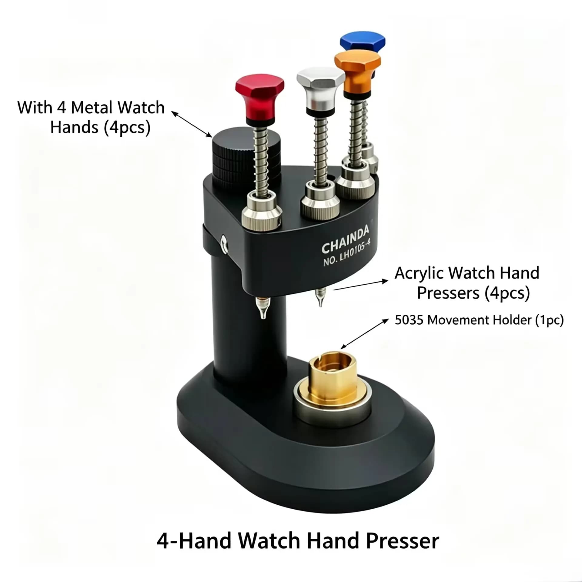 4 Pins Automatic Watch Hand Installing and Fitting Tools Watch Needle Installation Tool for NH35 Miyota 2035 Watch Repairing