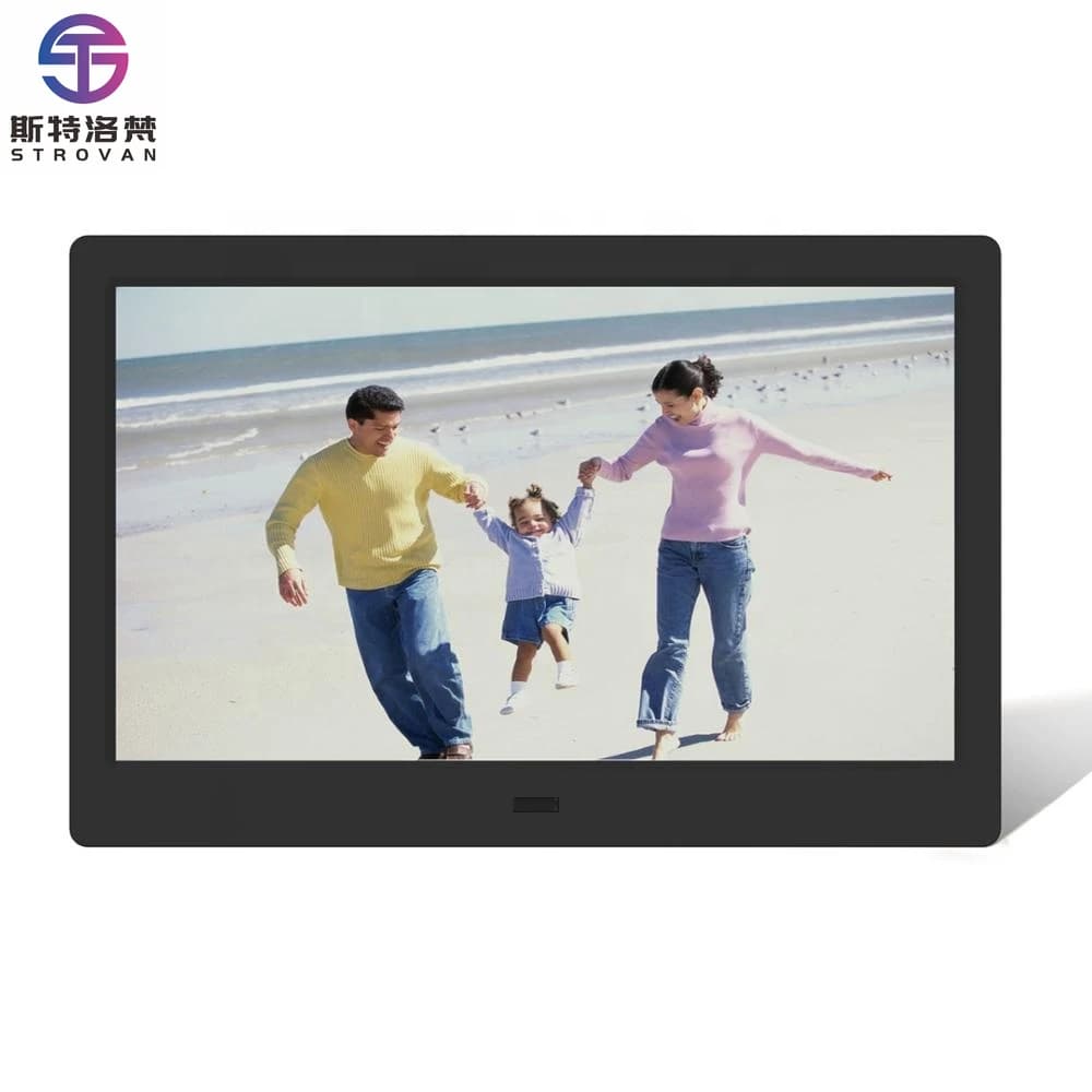 10.1 Inch Day Clock Music Video Loop Photo Album Features Dementia Alarm Picture Calendar Plastic Digital LCD Frame
