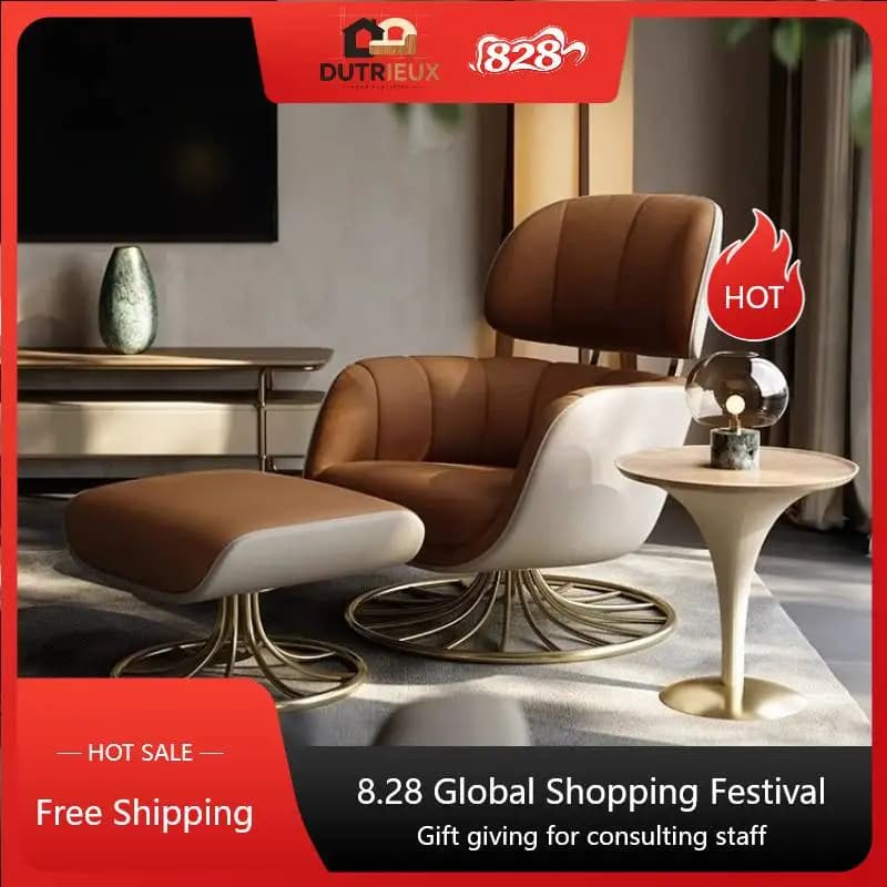 Armrest Luxury Living Room Chairs Design Beauty Reading Relaxing Lounge Chair Comfy Oversized Salon Sillones Para Sala Furniture