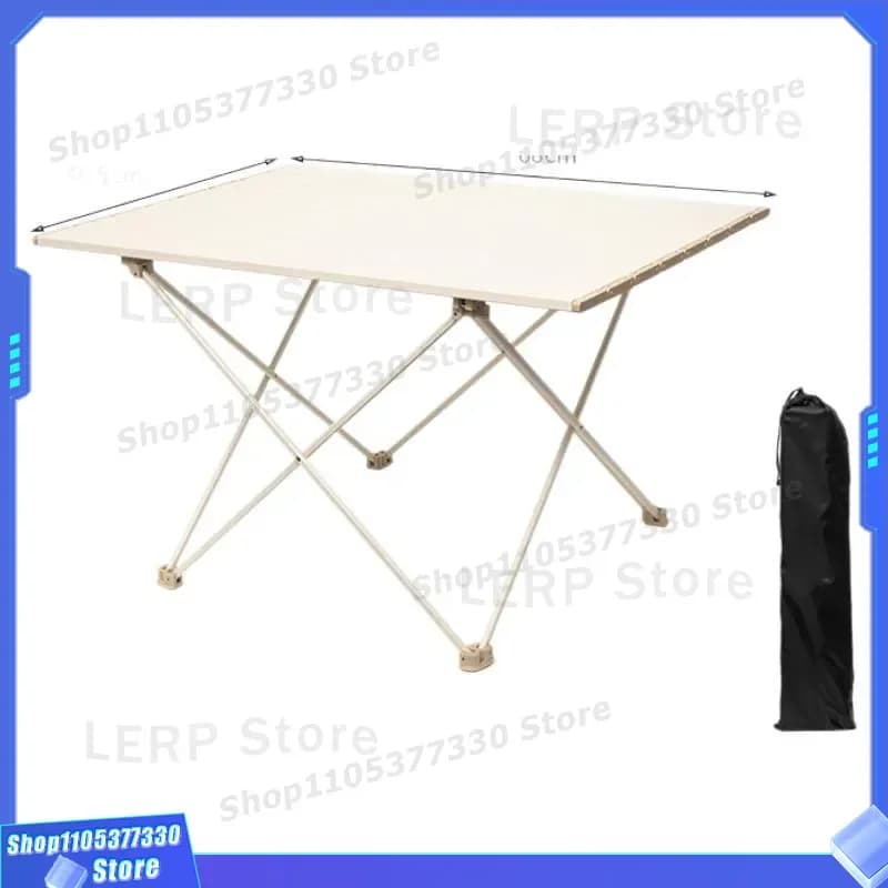 Ultra Light Aluminum Alloy Folding Table Portable Egg Roll Design for Outdoor Camping BBQ Picnic Fishing Gear Compact Travel
