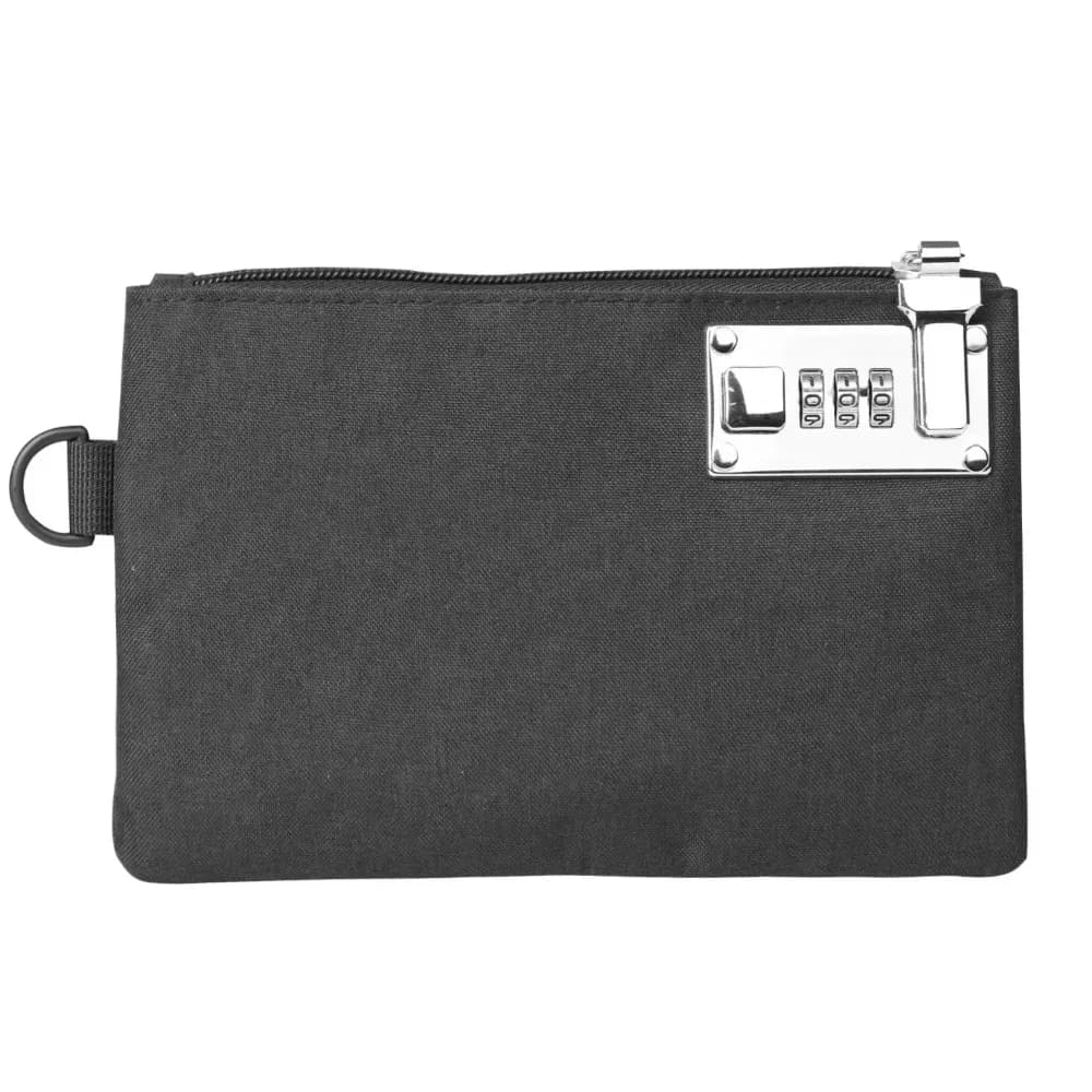 Coin Purse Lockable Money Bag Anti-Theft Oxford Cloth Wallet With Lock Strong Zippers Phone Case Men's Clutch Bag
