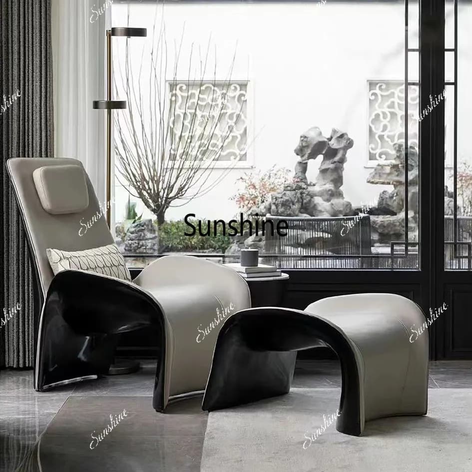 Special-shaped fiberglass leisure, design, chair model room villa single sofa