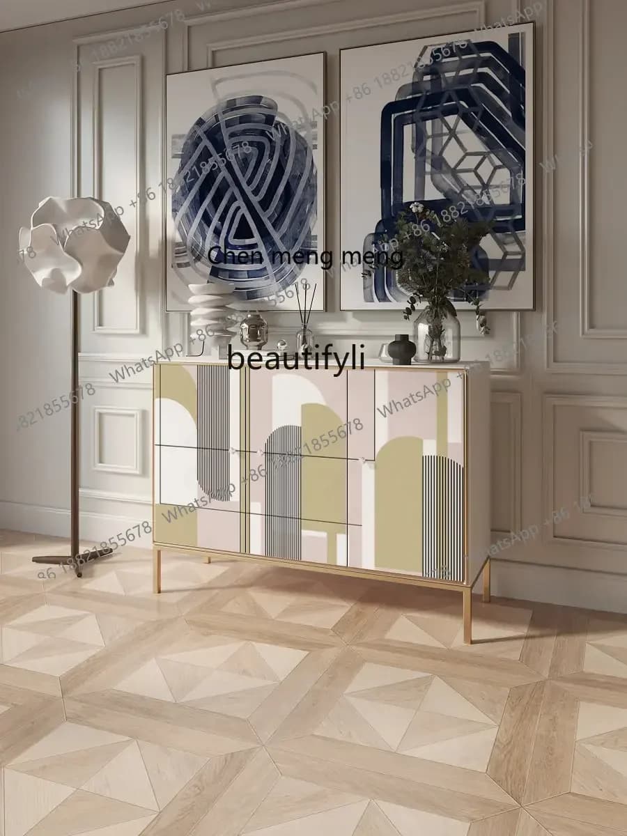 cn8350 LHY zq Hallway Cabinet Nordic Painted Large Capacity Storage Organizer Hotel Aisle Dining Side Large Living Room