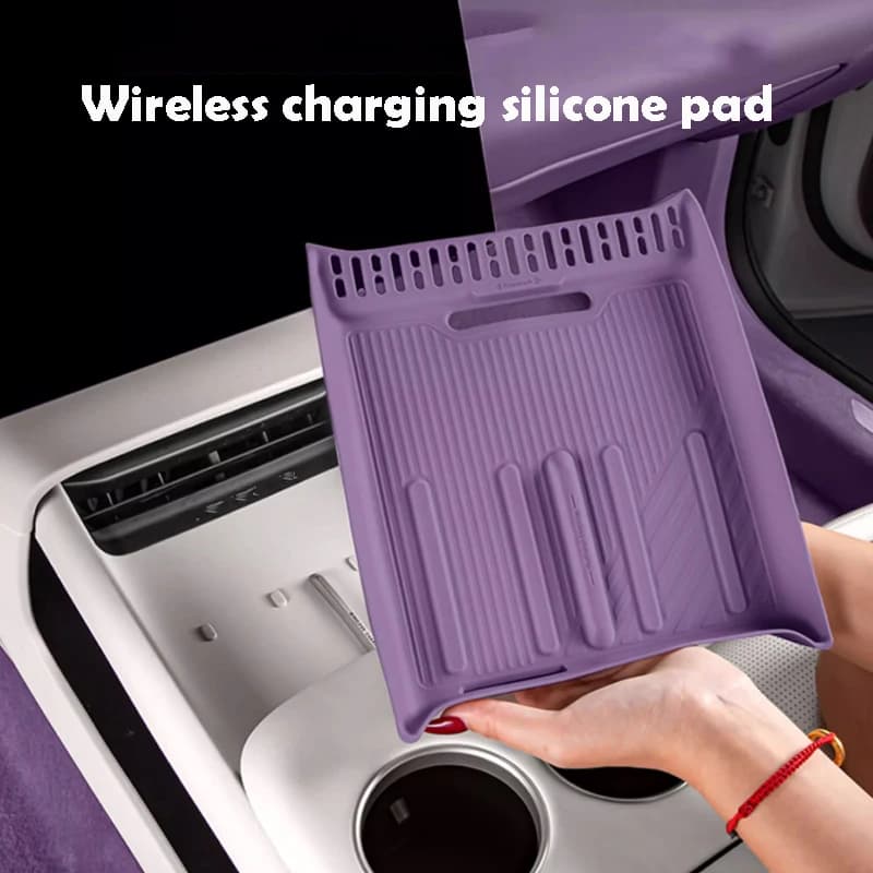 For Avatr 06 2025 2026 Car Wireless Charging Silicone Pad Anti Slip Central Control Cup Cover Automotive Interior Accessories