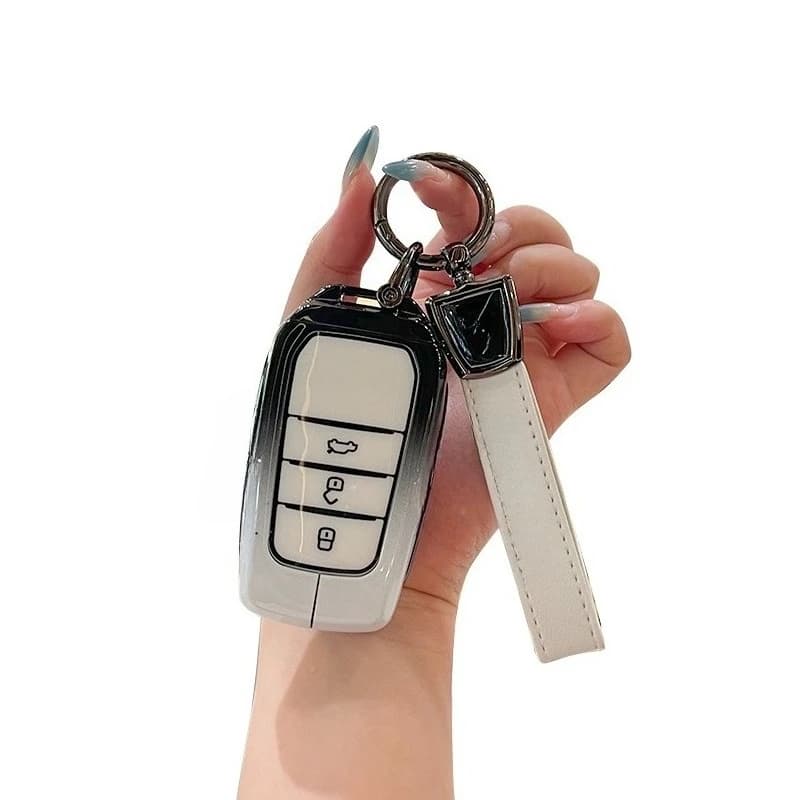 Zinc Alloy Key Cover Case for Toyota Frontlander/Corolla Cross/Harrier/Venza/Land Cruiser/bZ3 (2023) - Key Fob Shell
