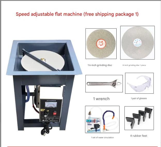 Package Price Includes Photo Accessories Faceting Machine Gemstone 12 Inch Jewelry Polishing Machine Gemstone Faceting Machin