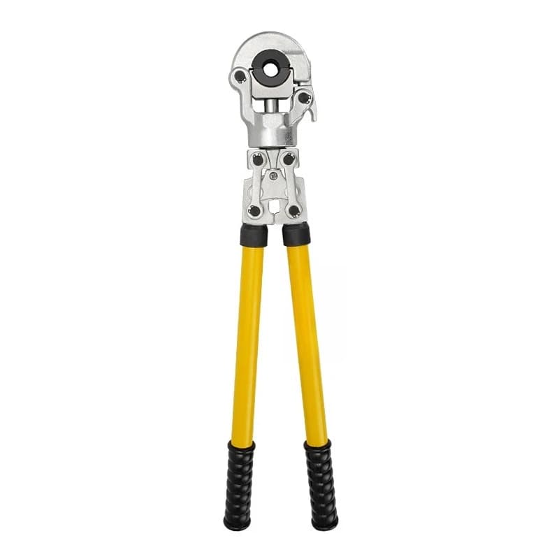 Mechanical manual pipe pliers stainless steel aluminum plastic pipe floor heating cable crimping tool