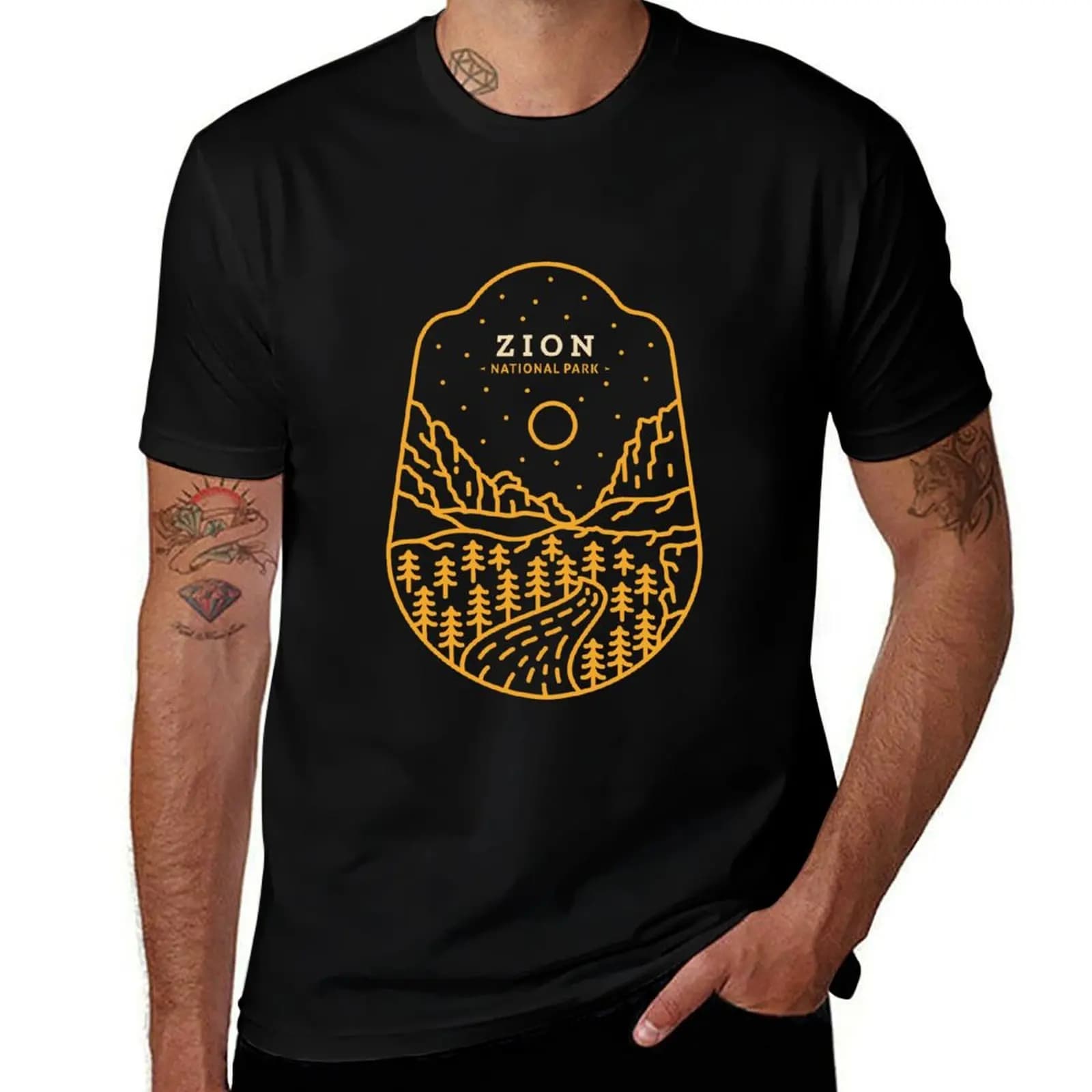 Zion National Park T-Shirt custom shirt blacks vintage mens white t shirts
