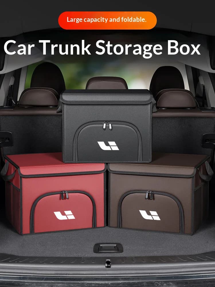 Car trunk large capacity Foldable storage box shoe storage organizing box For LEADING IDEAL One Li Auto L9 L6 L8 L7 Mega i8