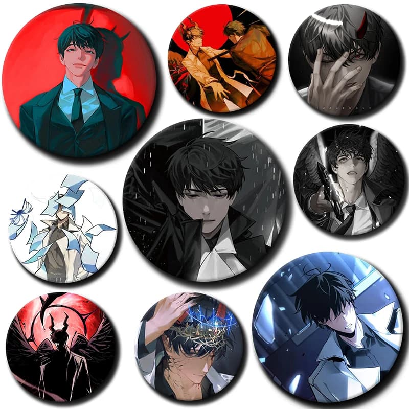 58MM Anime Omniscient Reader's Viewpoint Cosplay Badge Pin Accessories for Clothes Backpack Decoration Gift Fans Collection