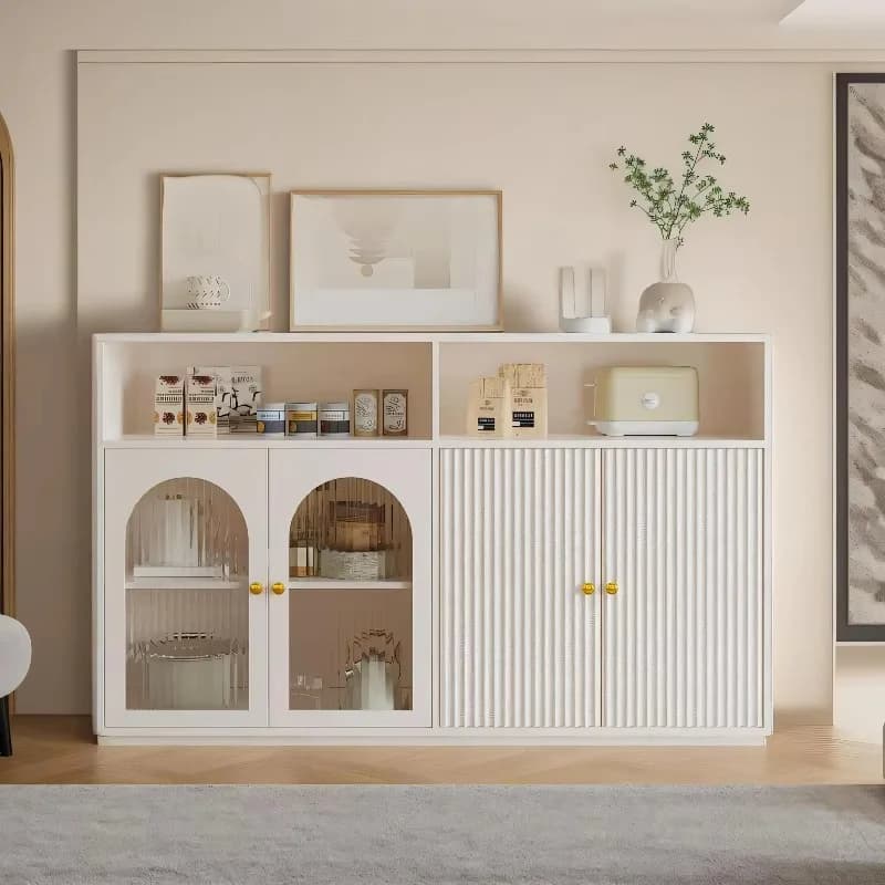 Storage Nordic Living Room Cabinets Bathroom Glass Door Organizer Open Cabinets Ultra Thin Sideboard Woonkamer Kasten Furniture