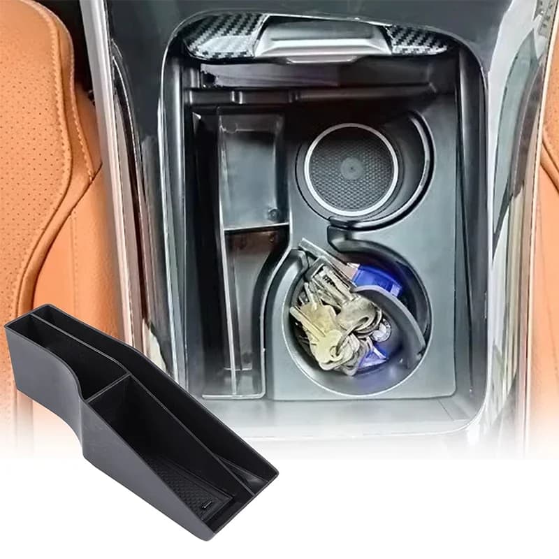 For Mercedes Benz GLC X254 2023 + Car Central Control Storage Box Cup Tray Holder ABS Interior Accessories