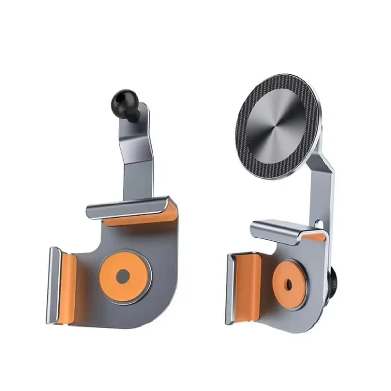 Aluminum Alloy Floating Screen Side Car Phone Holder - 360 Rotation Magnetic GPS Navigation Mount for Central Control