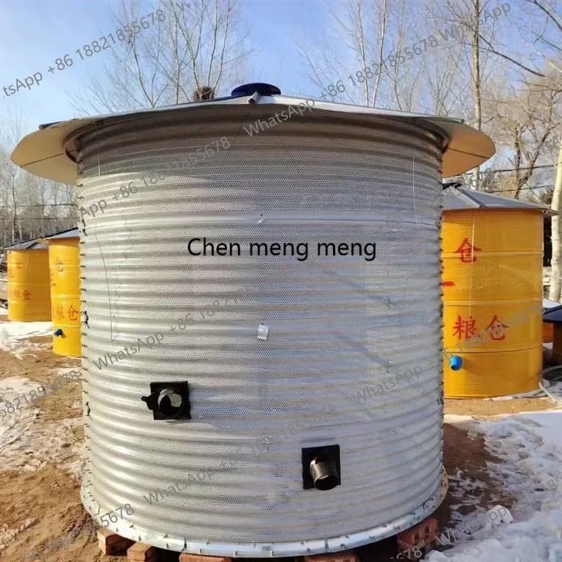 XHousehold grain barn thickened insect-proof wheat large rice iron sheet storage barn