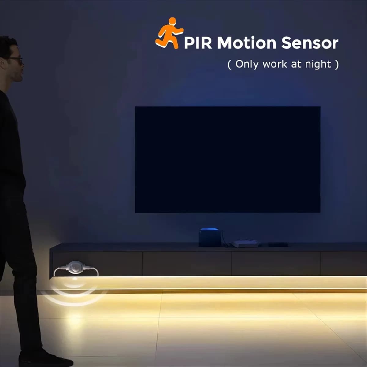 SSR Adjustable Timer Smart PIR Motion Sensor Light Switch Automatic Movement Detector DC5-24V Suitable for Kitchen